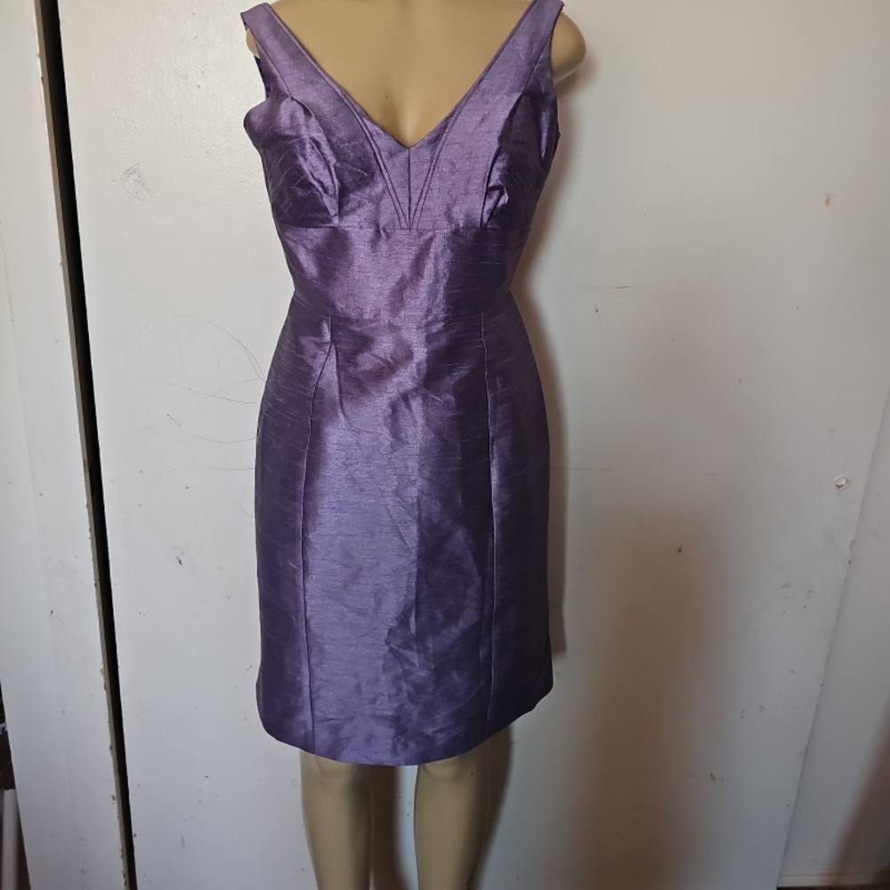 Chic Strapless Purple Dress
